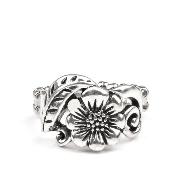 Paparazzi Jewelry Accessories - Oceanside Orchard - Silver Ring - Vintage - Picture 4 of 4
